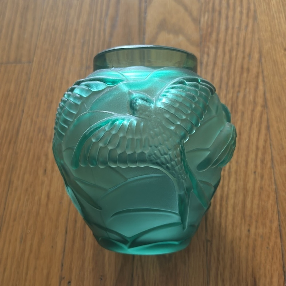 Josef Inwald Barolac Swallows in Flight Vase Vintage GERMAN/Bohemian - Picture 5 of 11